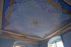 Restauro soffitto dipinto calce